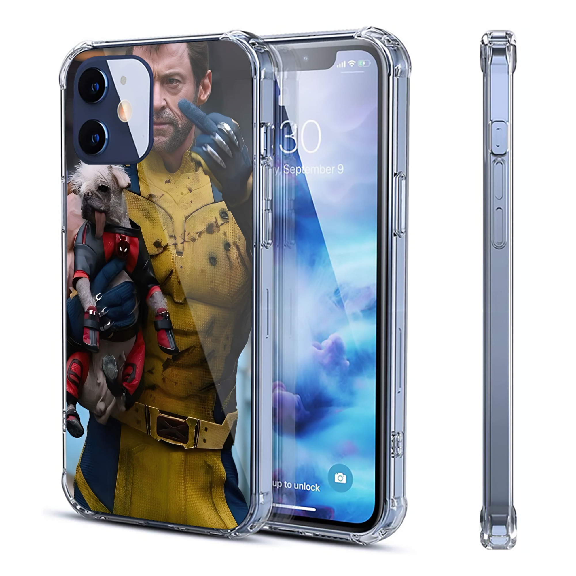 （画像用） Deadpool デッドプール 【iPhone 12シリーズ対応】透明スマホケース（クリアソフトケース）